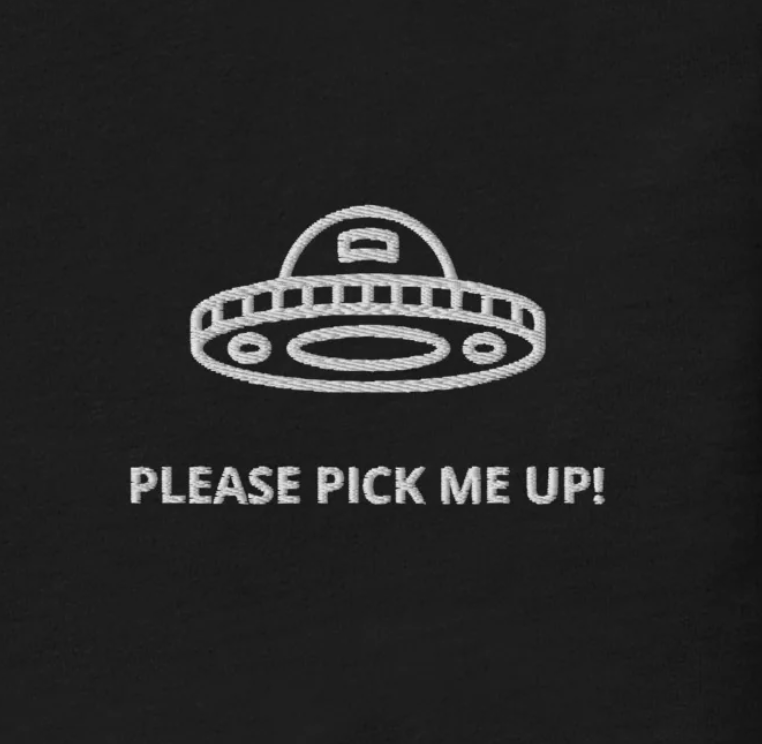 PLEASE PICK ME UP! - besticktes T-Shirt