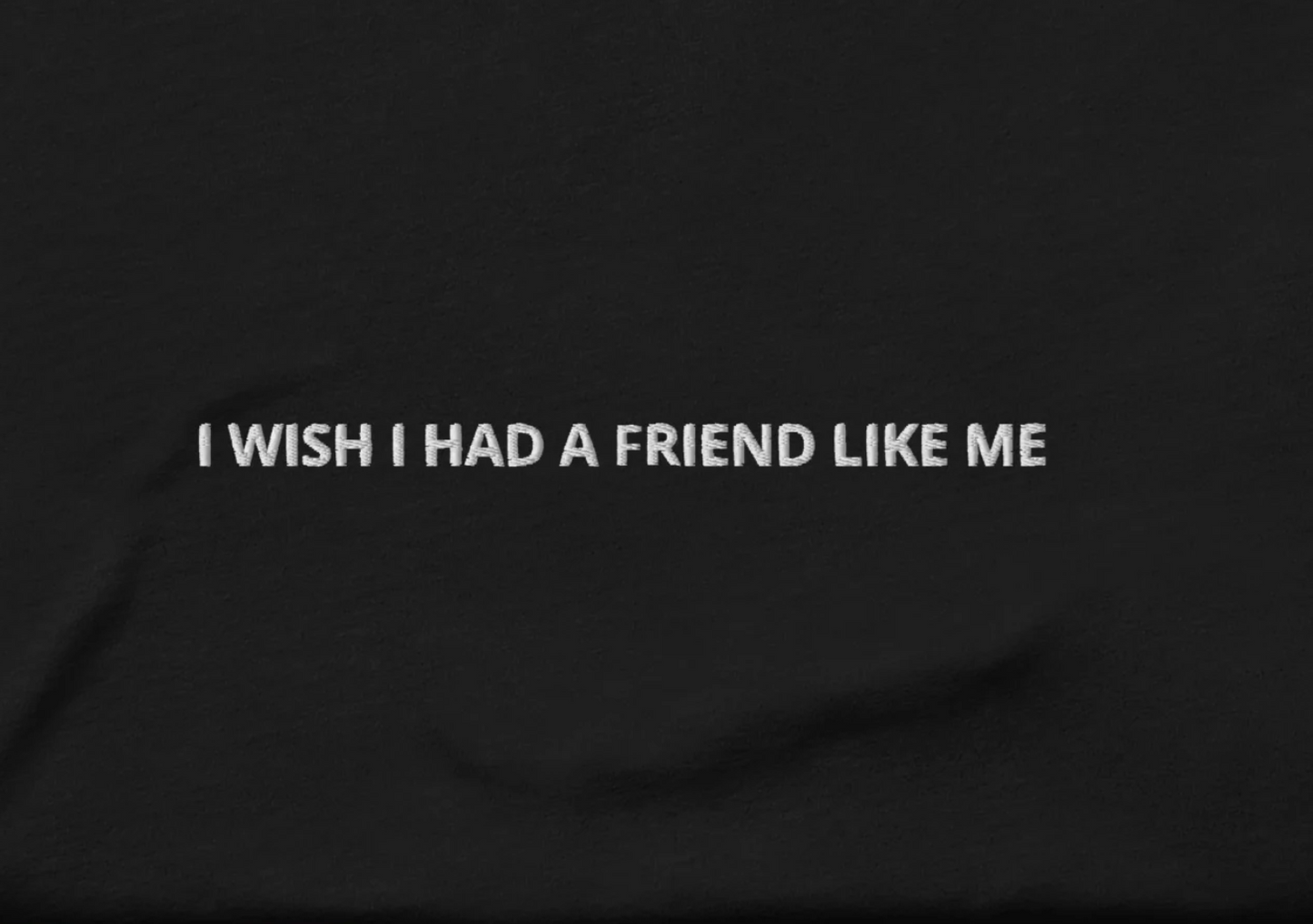 I WISH I HAD A FRIEND LIKE ME - besticktes T-Shirt