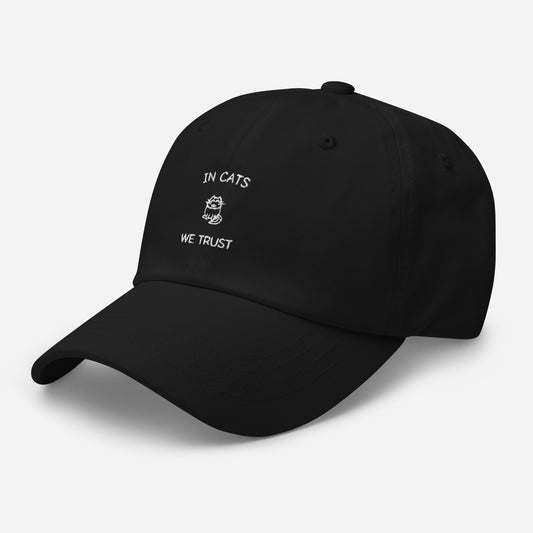 IN CATS WE TRUST - BESTICKTE CAP