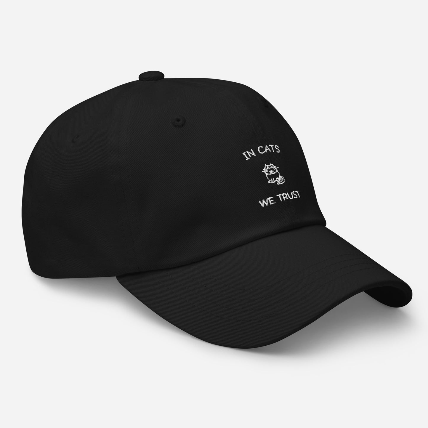 IN CATS WE TRUST - EMBROIDERED CAP