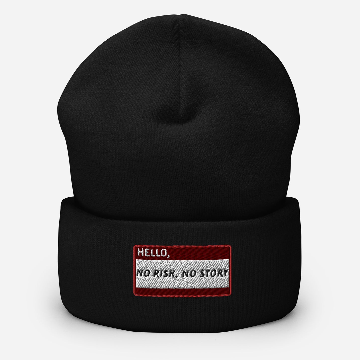 HELLO NO RISK, NO STORY Beanie