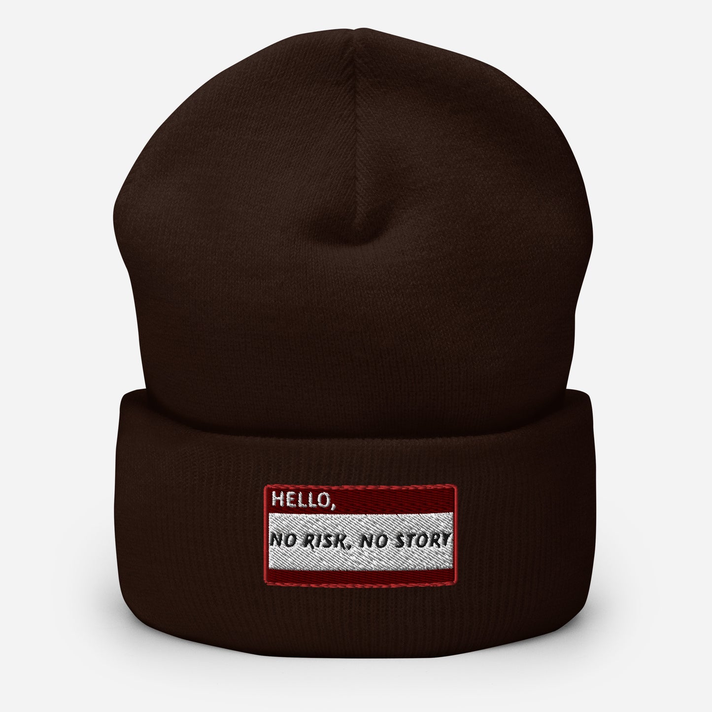 HELLO NO RISK, NO STORY Beanie