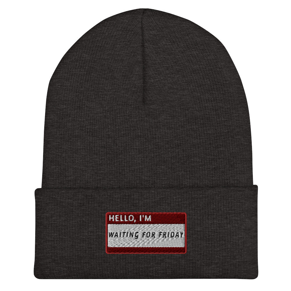 HELLO I'M WAITING FOR FRIDAY Beanie