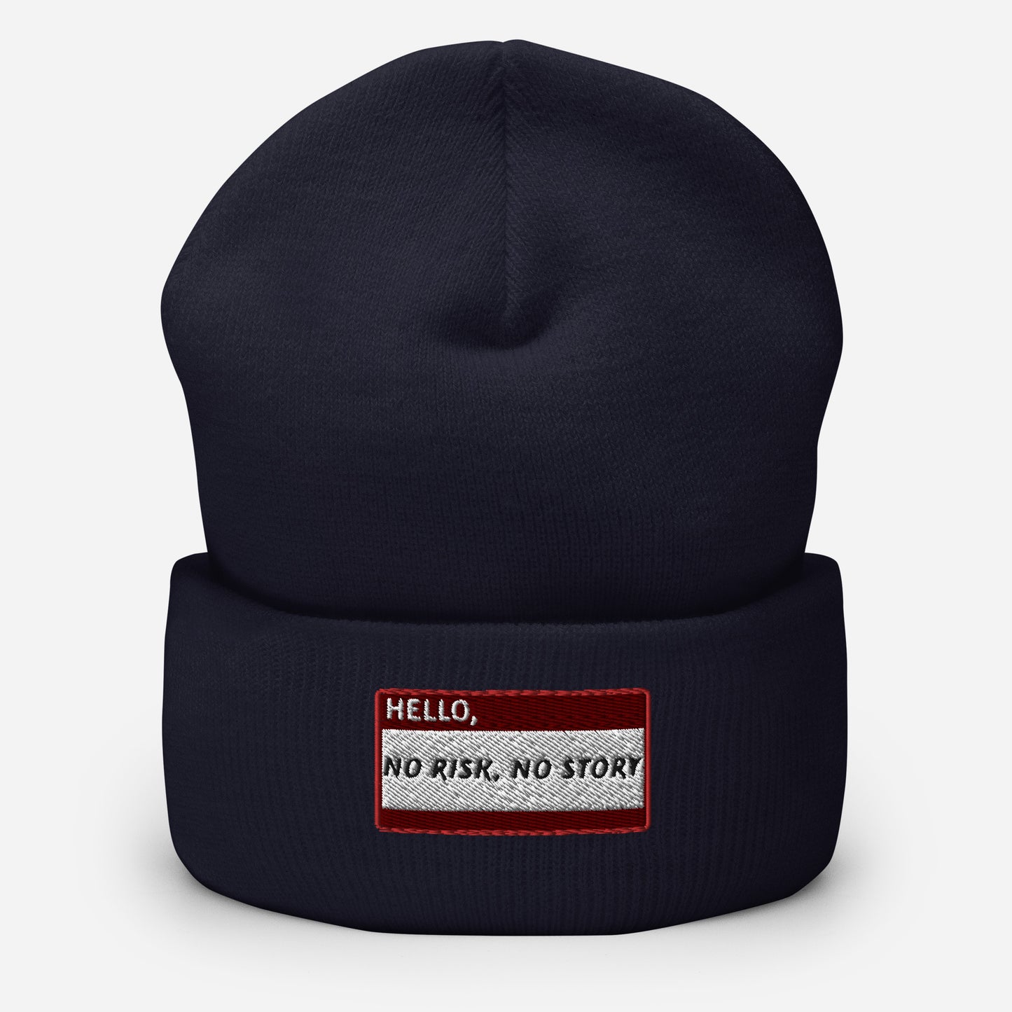 HELLO NO RISK, NO STORY Beanie