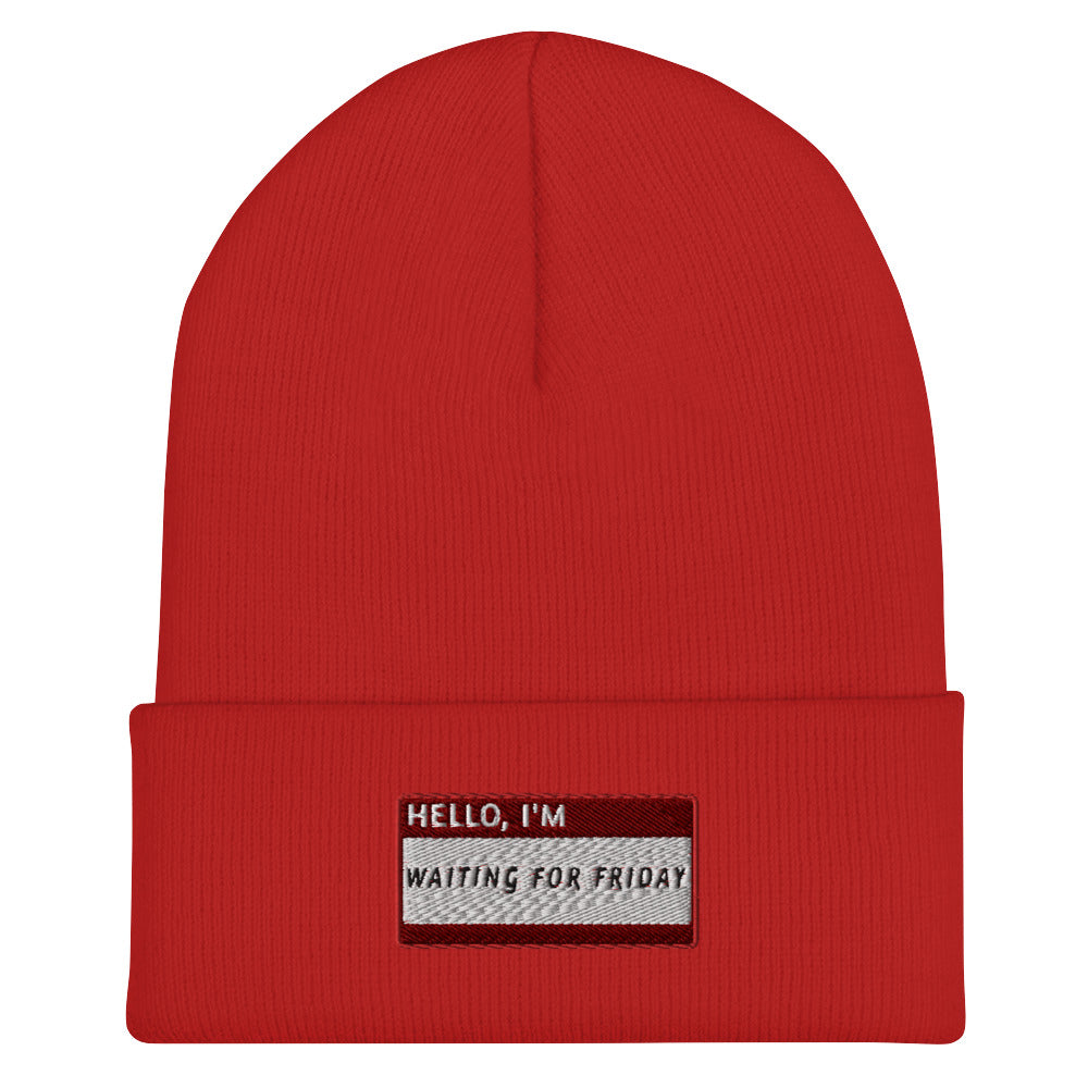 HELLO I'M WAITING FOR FRIDAY Beanie