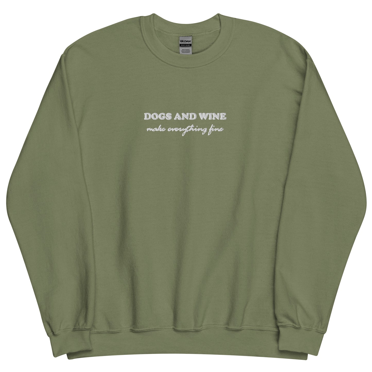 DOGS AND WINE - bestickter Sweater