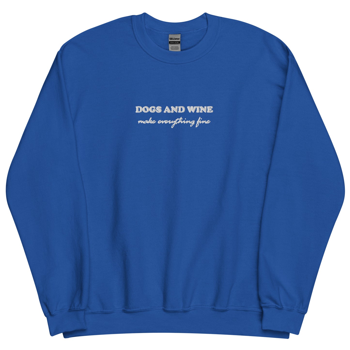 DOGS AND WINE - bestickter Sweater