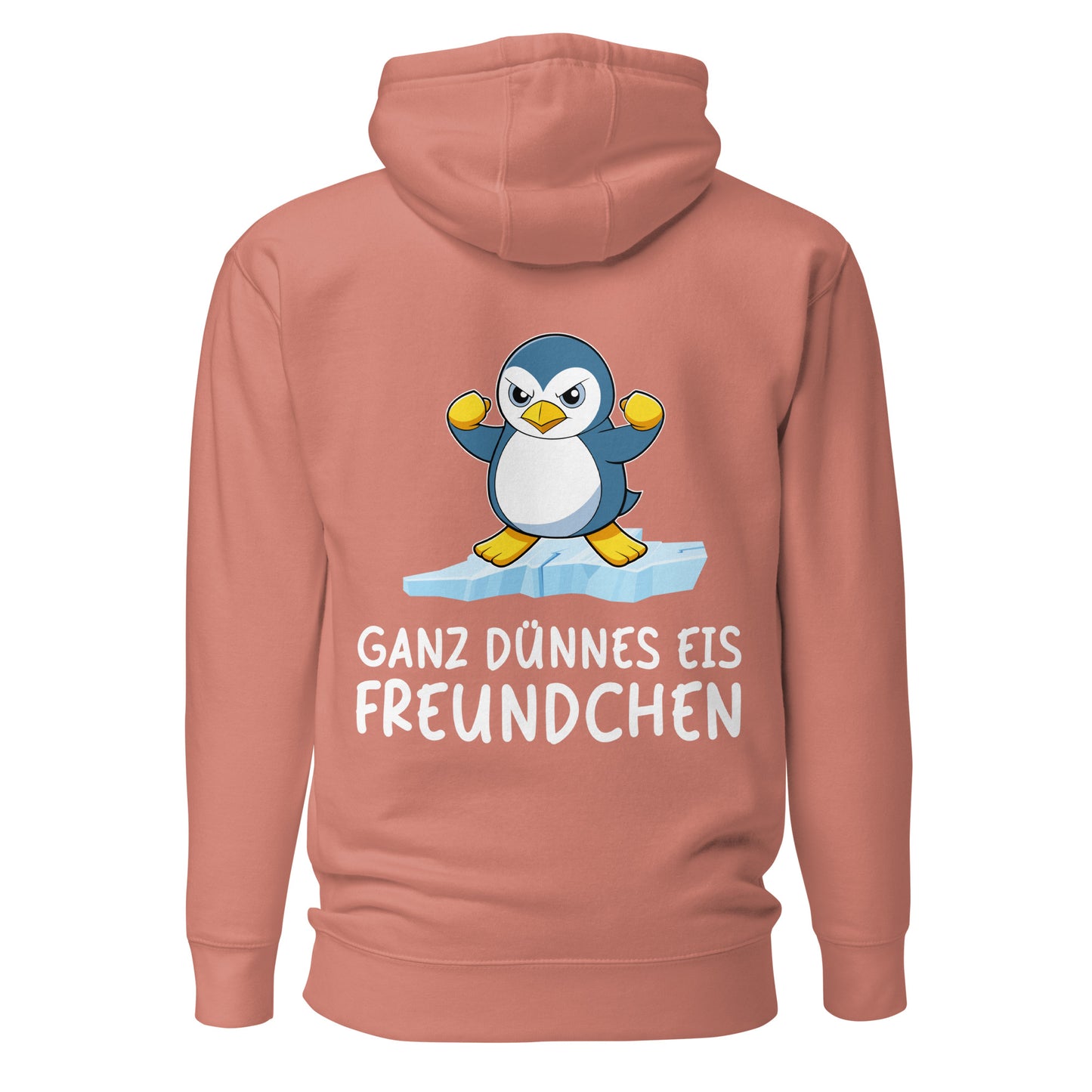 Thin Ice Penguin - Hoodie Unisex Back Print