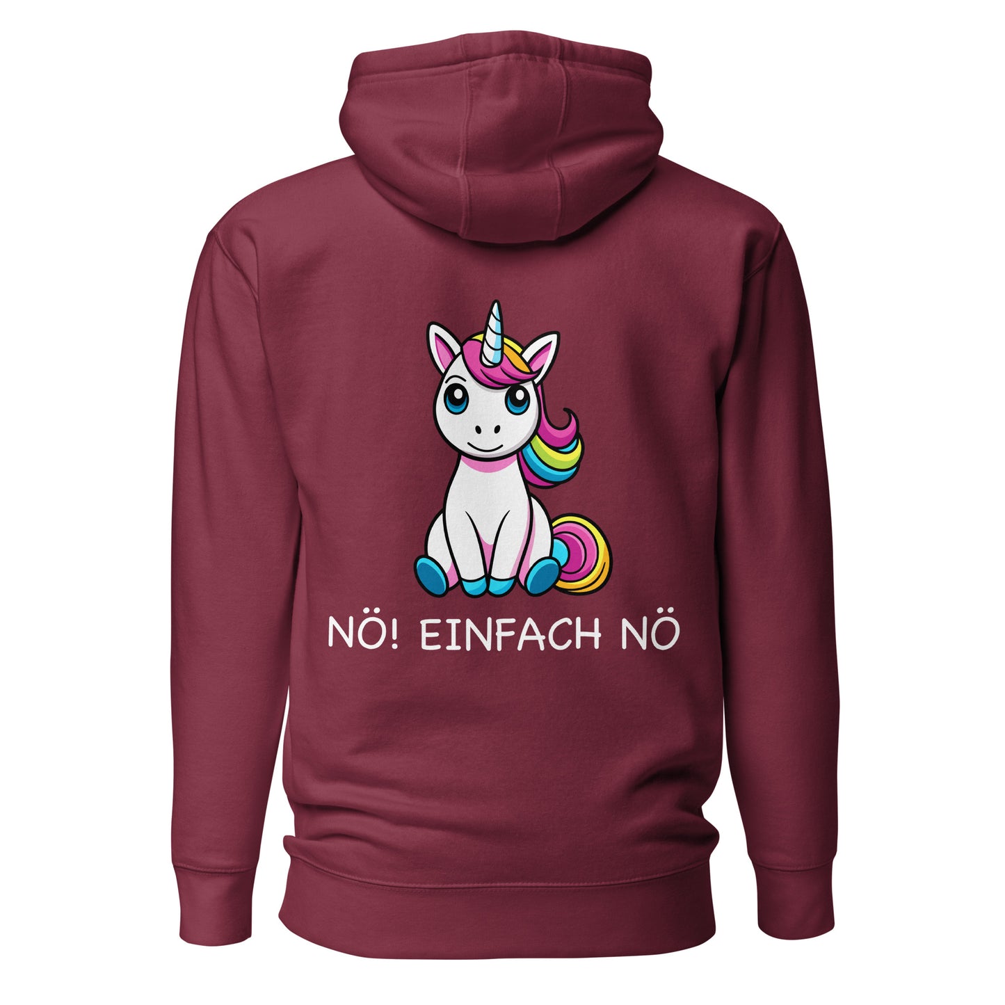 NÖ! EINFACH NÖ - Hoodie Unisex Rückenprint