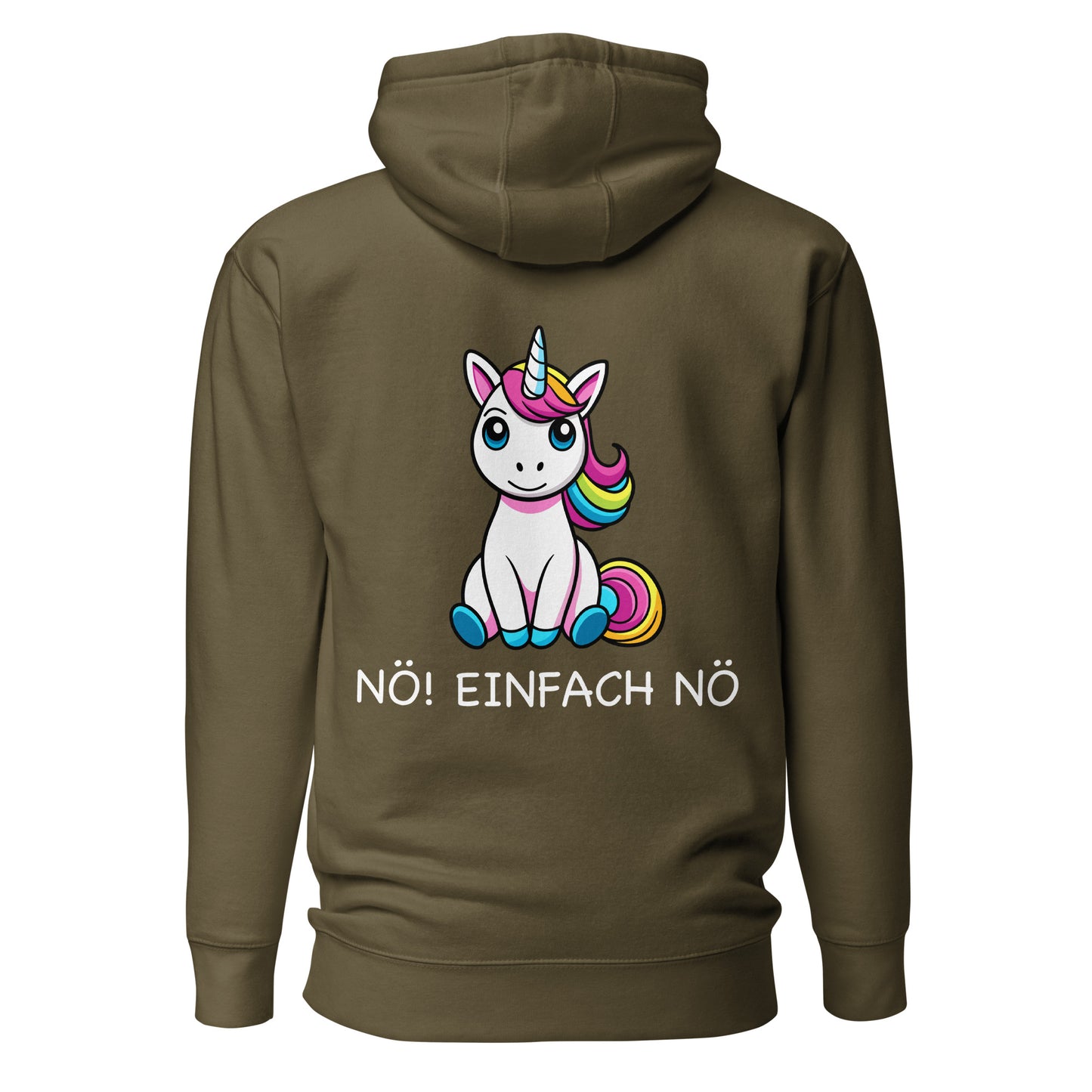 NO! JUST NO - Hoodie Unisex back print