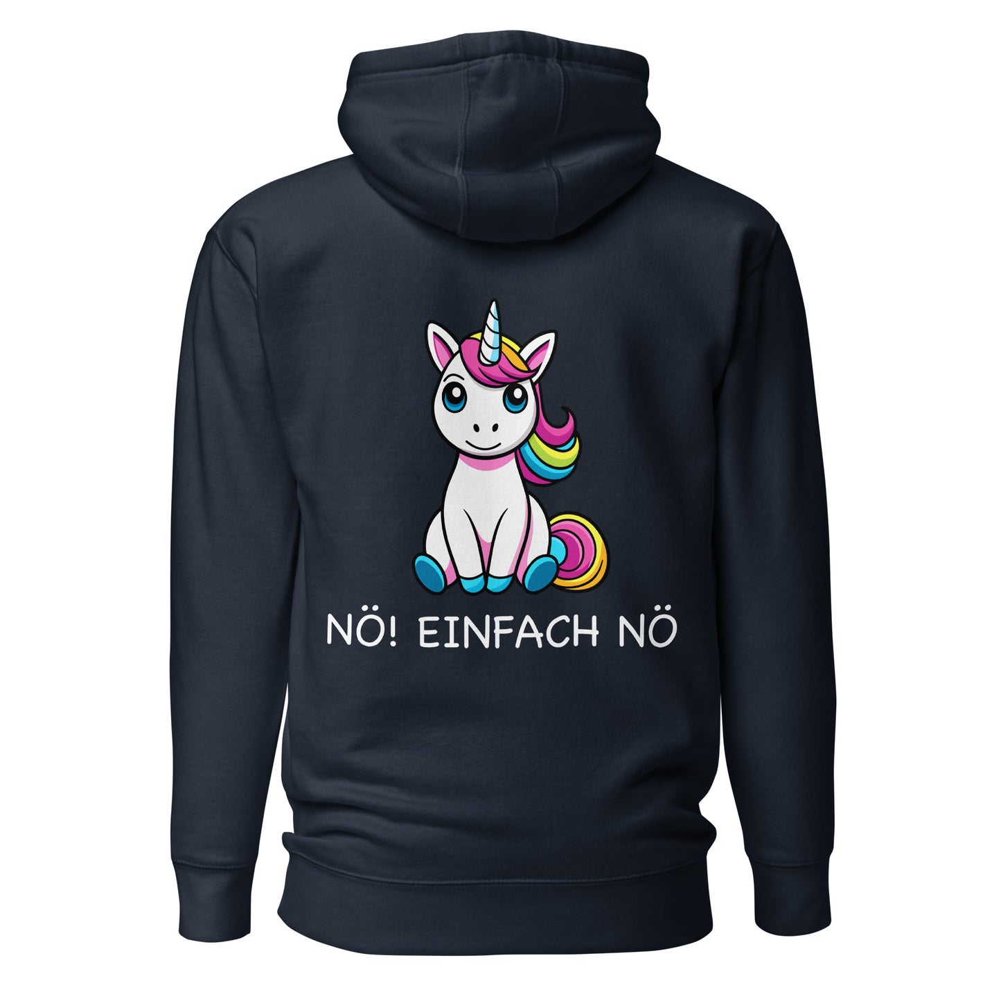 NO! JUST NO - Hoodie Unisex back print