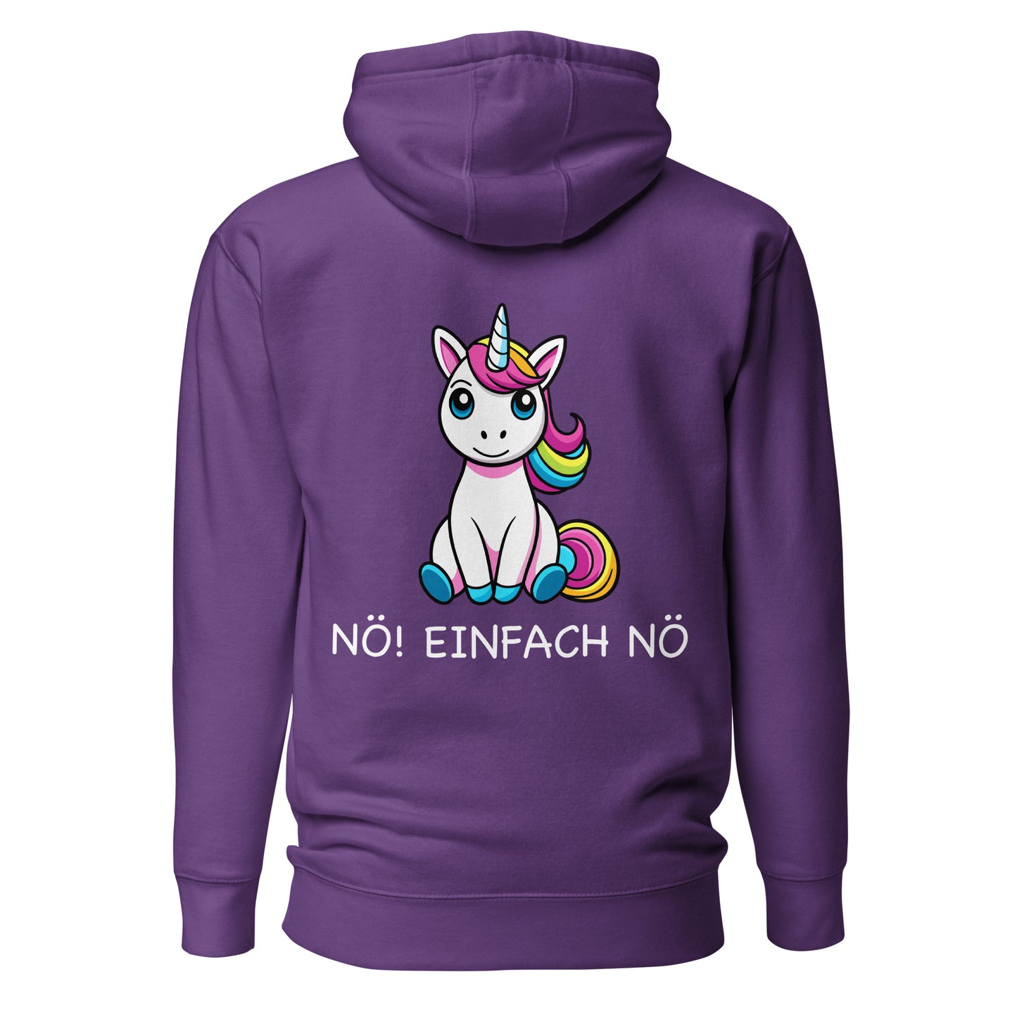 NÖ! EINFACH NÖ - Hoodie Unisex Rückenprint