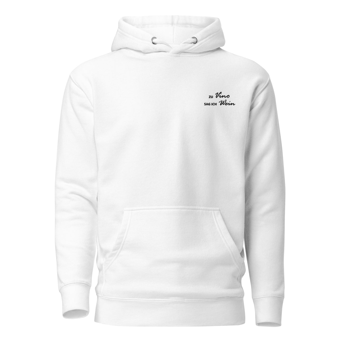 TO VINO I SAY WINE - embroidered hoodie