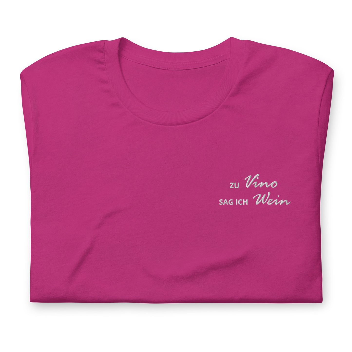 TO VINO I SAY WINE - embroidered T-shirt