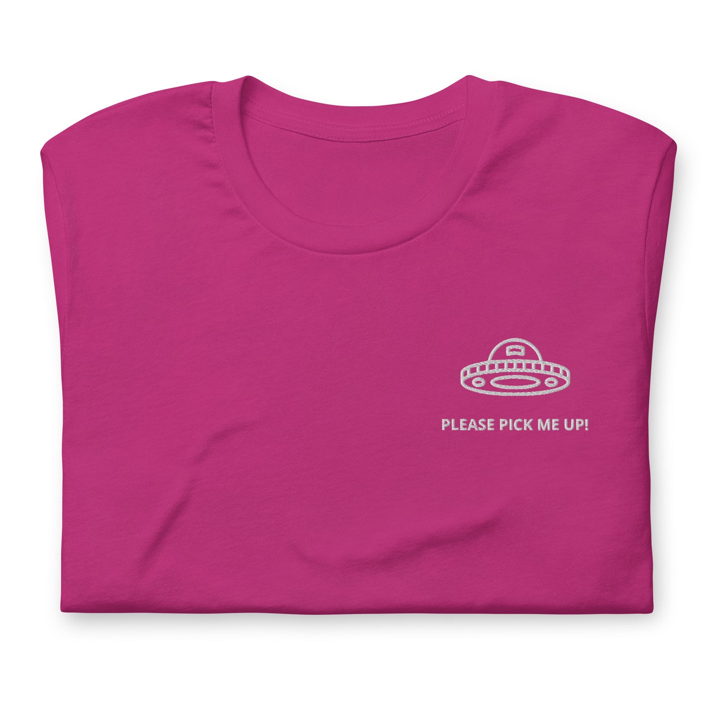 PLEASE PICK ME UP! - embroidered T-shirt