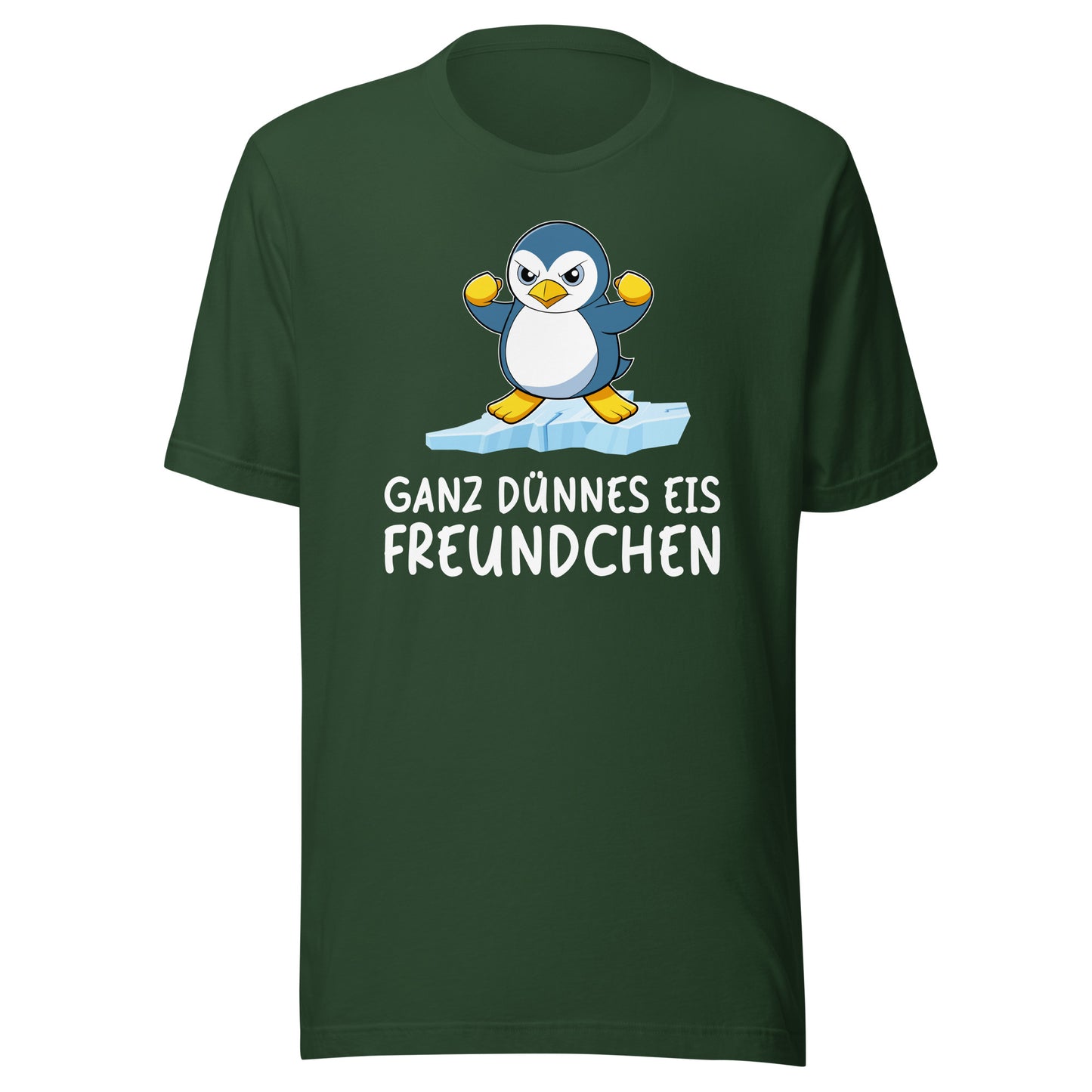 Thin Ice Penguin - printed T-Shirt 