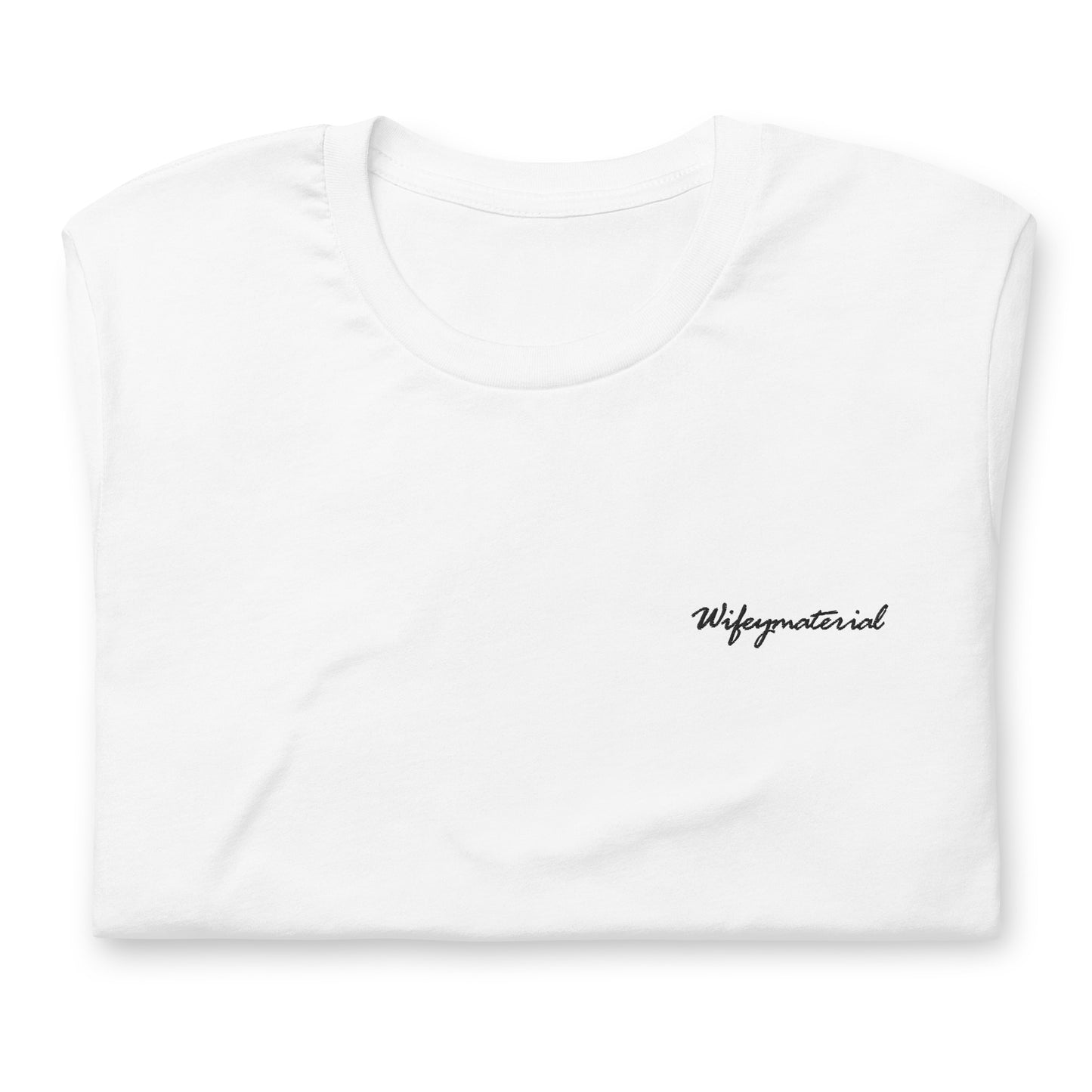 Wifeymaterial - besticktes T-Shirt