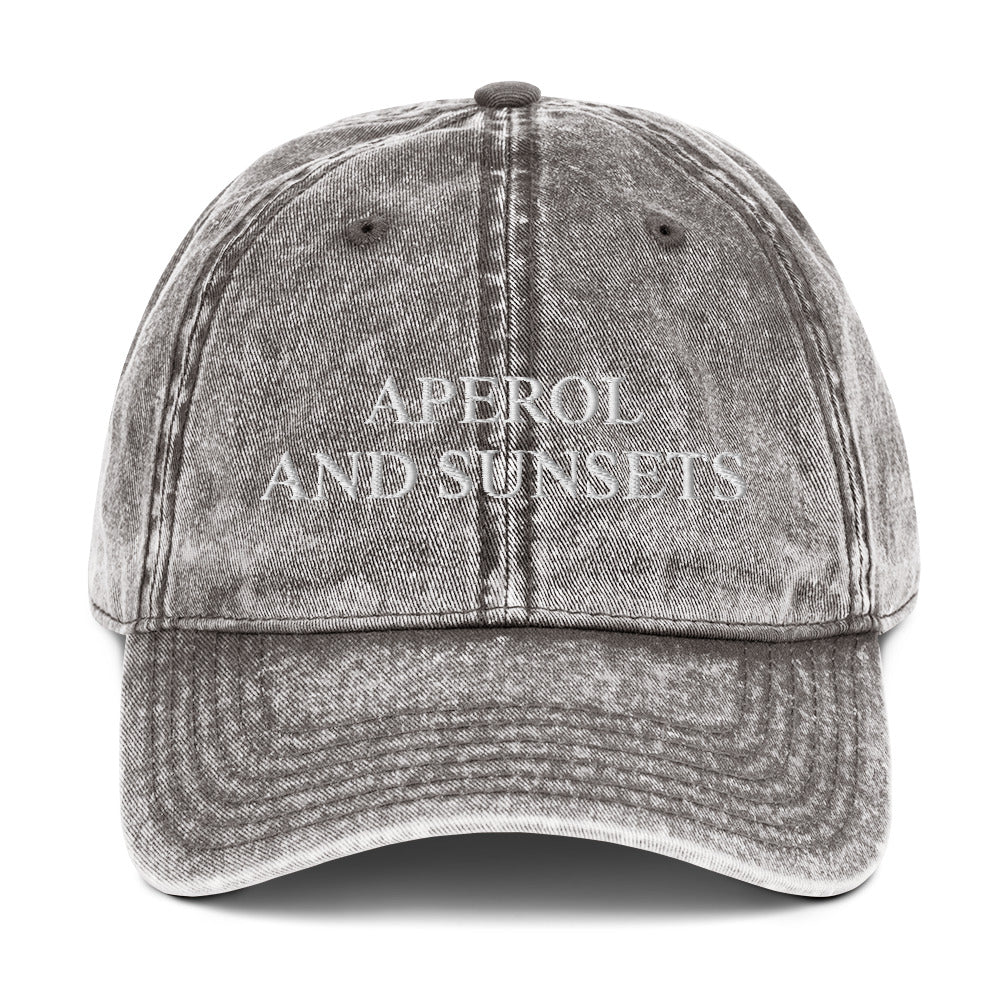 APEROL AND SUNSETS - Vintage Dad Cap