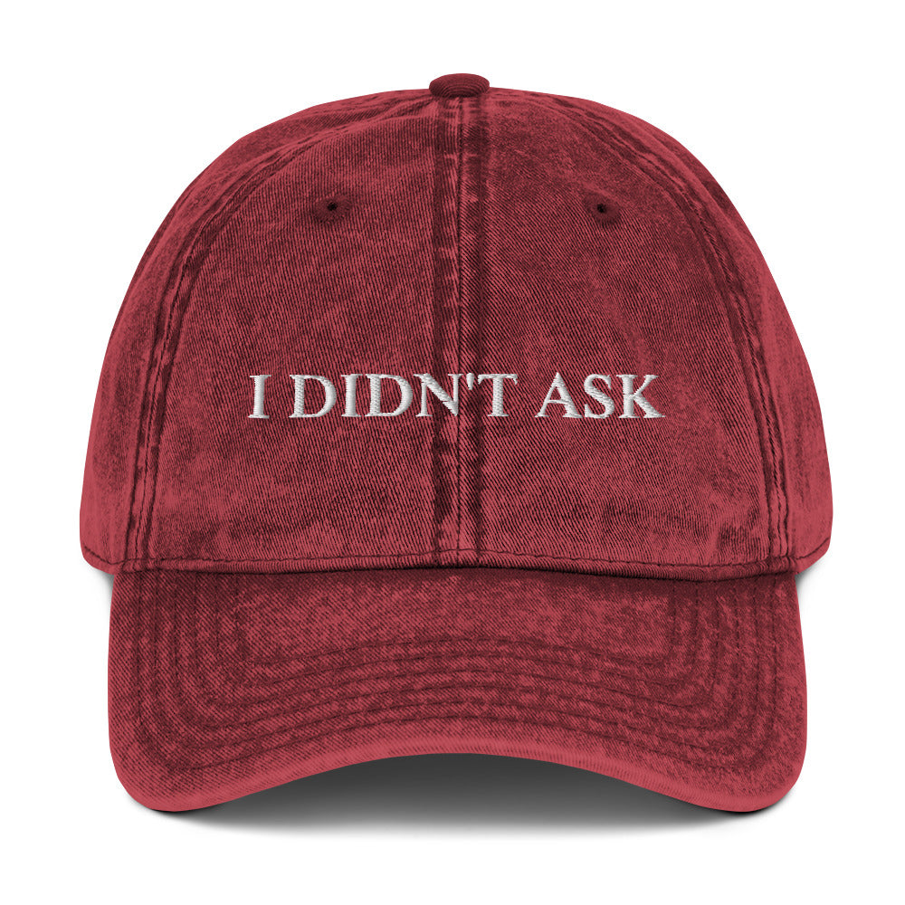 I DIDN'T ASK - Vintage Dad Cap