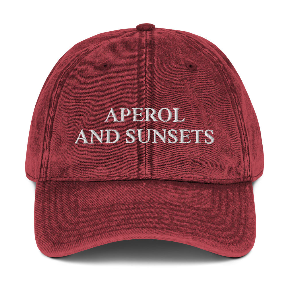 APEROL AND SUNSETS - Vintage Dad Cap