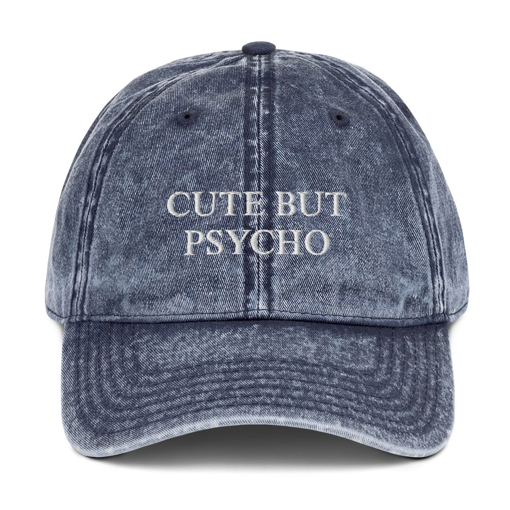 CUTE BUT PSYCHO - Vintage Dad Cap