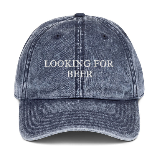 LOOKING FOR BEER - Vintage Dad Cap