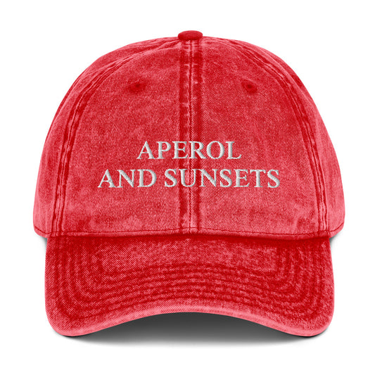 APEROL AND SUNSETS - Vintage Dad Cap